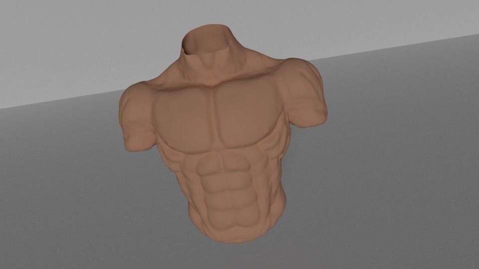 Bulk Torso Free 3D model_3