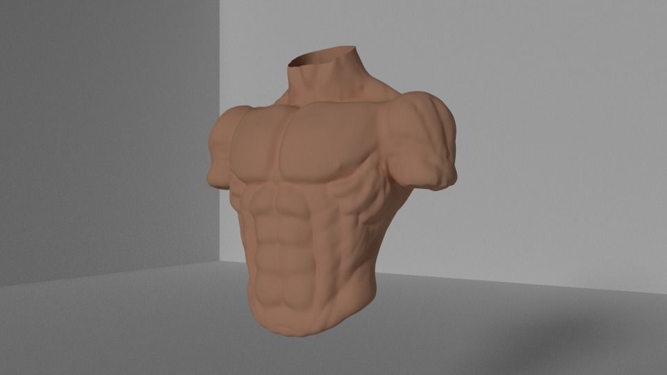 Bulk Torso Free 3D model_1