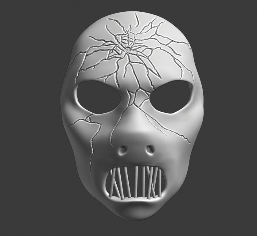 Paul Grey Mask Slipknot 3D print model_2