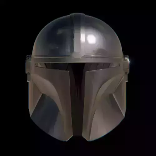Mandalorian Beskar Helmet - High-poly
