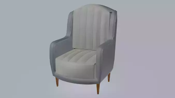 Smoothed arms armchair
