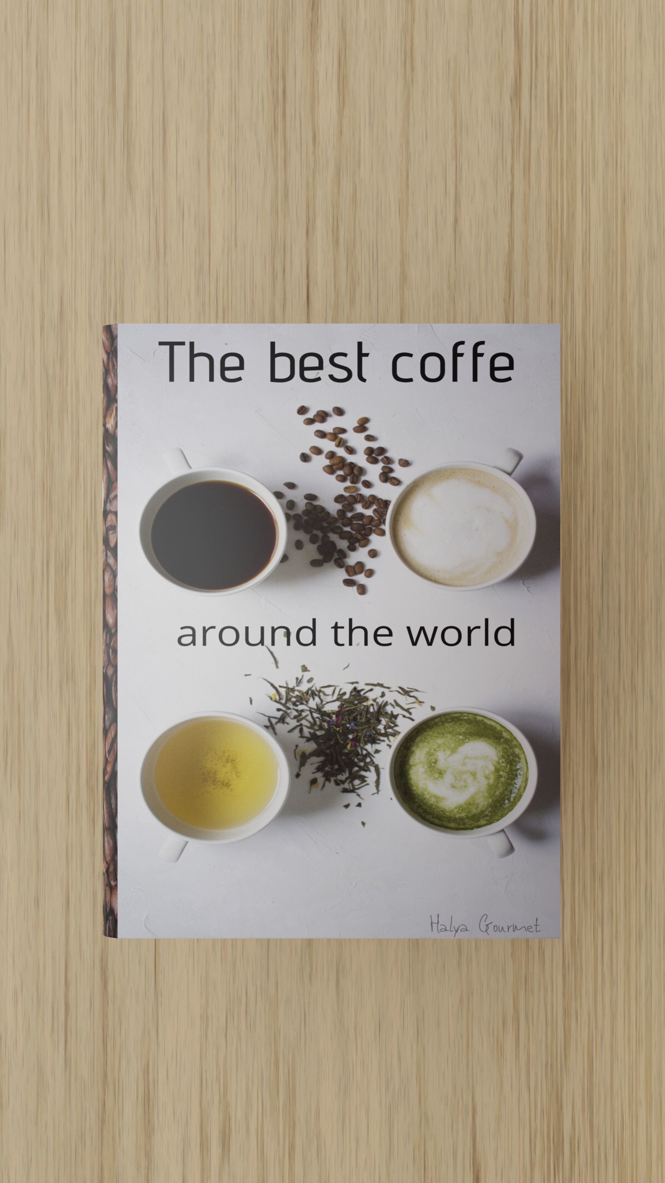 Books stack of on wooden table Free 3D model_4