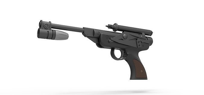 Blaster pistol DL-18 from Star Wars Return Of The Jedi 3D model