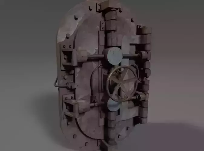 Worn Industrial Heavy Door