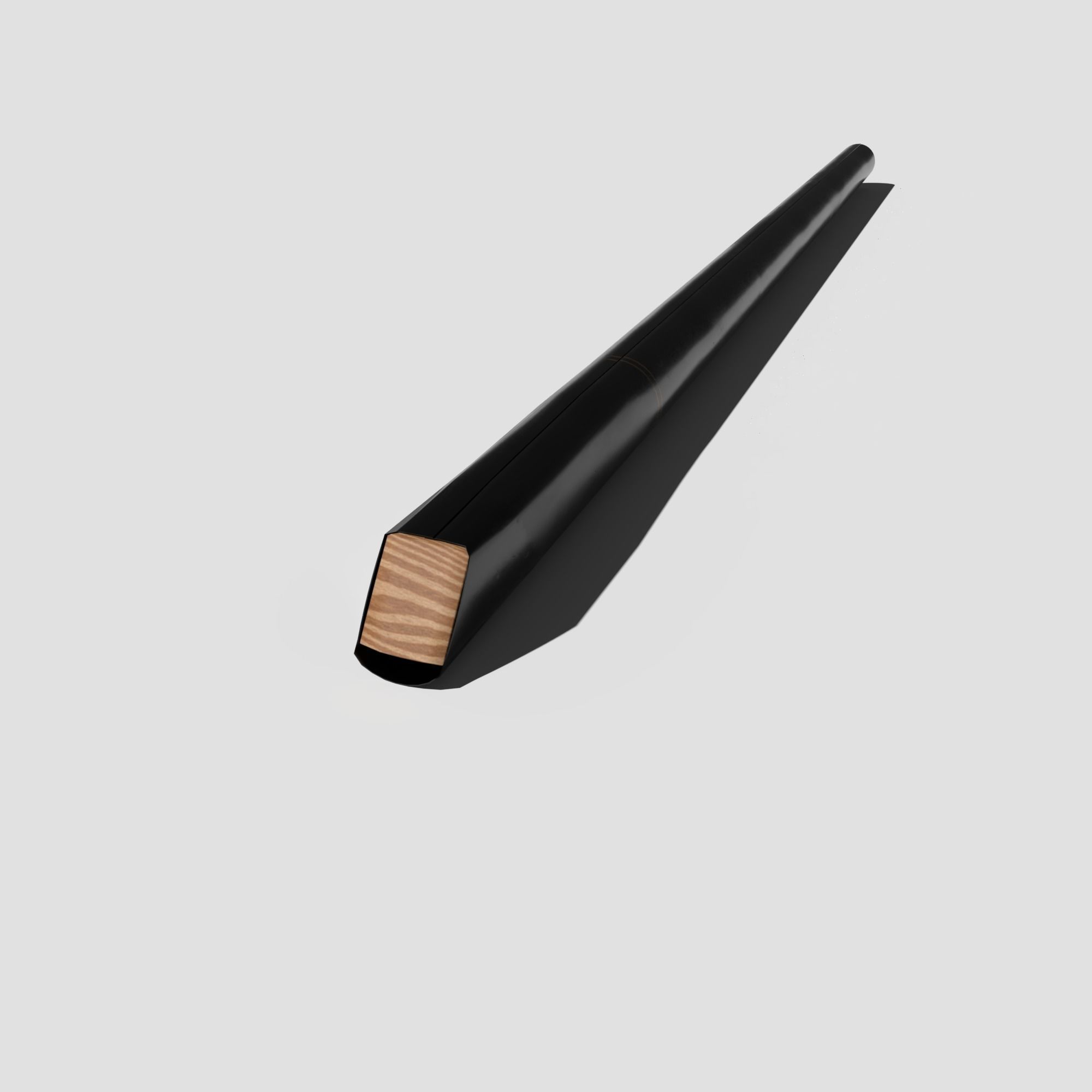 Tin Whistle Low-poly 3D model_5
