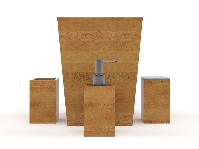 Bathroom Accessories Set 3D model
