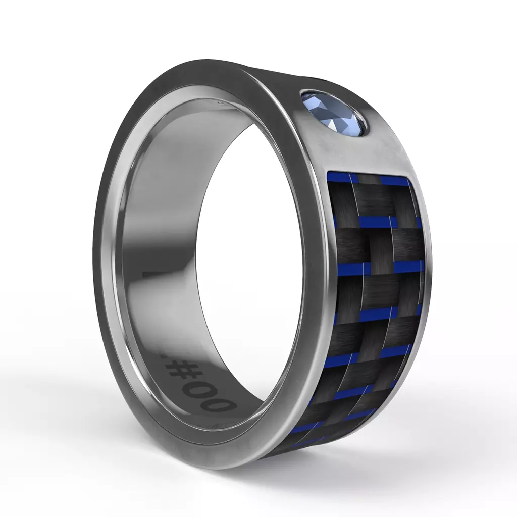 NFC RFID Wearable Smart Ring 3D model_0