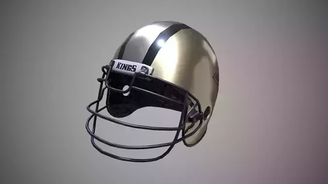 Low poly Football helmet PBR Game-ready 
