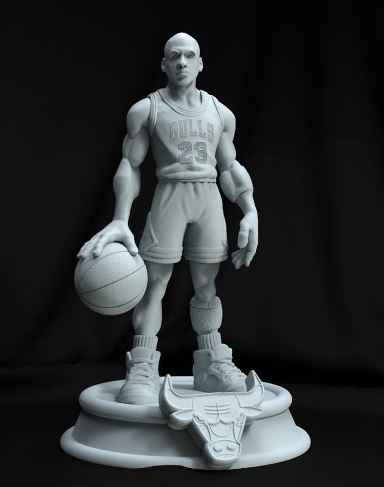 Michael Jordan 3d print Stl 3D print model_2