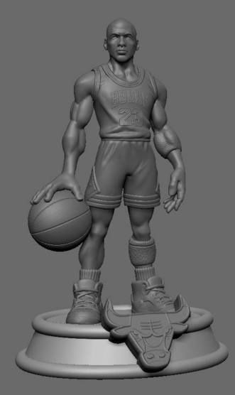 Michael Jordan 3d print Stl 3D print model_5