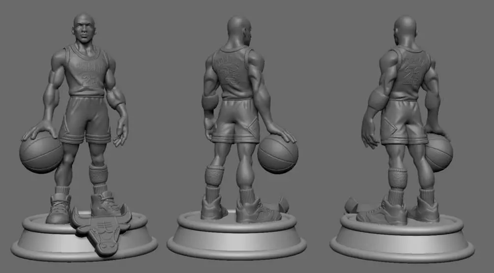 Michael Jordan 3d print Stl 3D print model_0