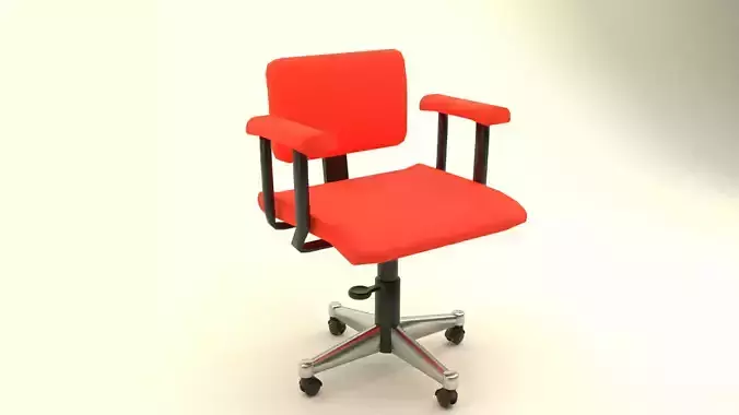 Office Chair Low-poly 3D 