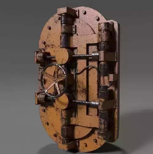 Painted Industrial Door 