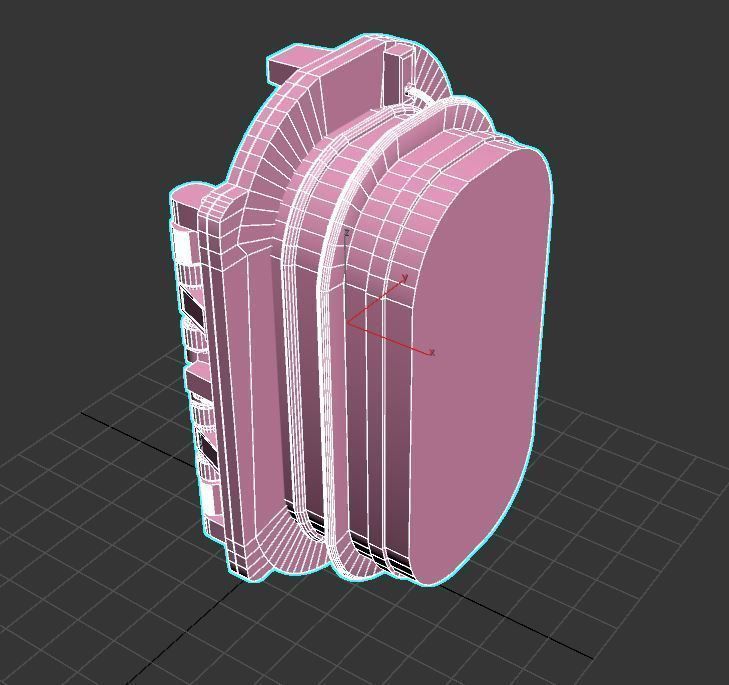 Painted Industrial Door  3D model_12