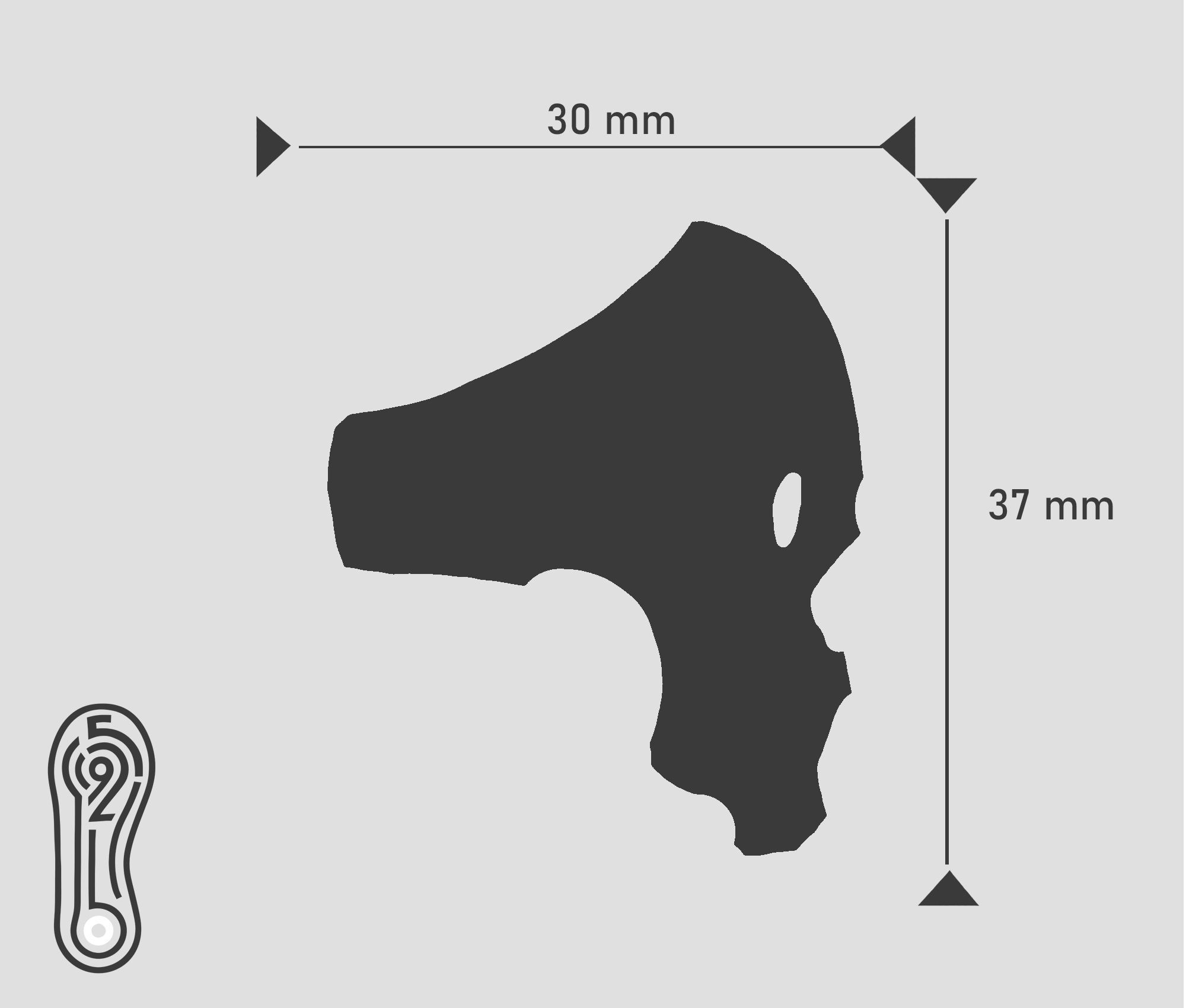 Ring Skull with beard from Silver street collection  3D print model_10