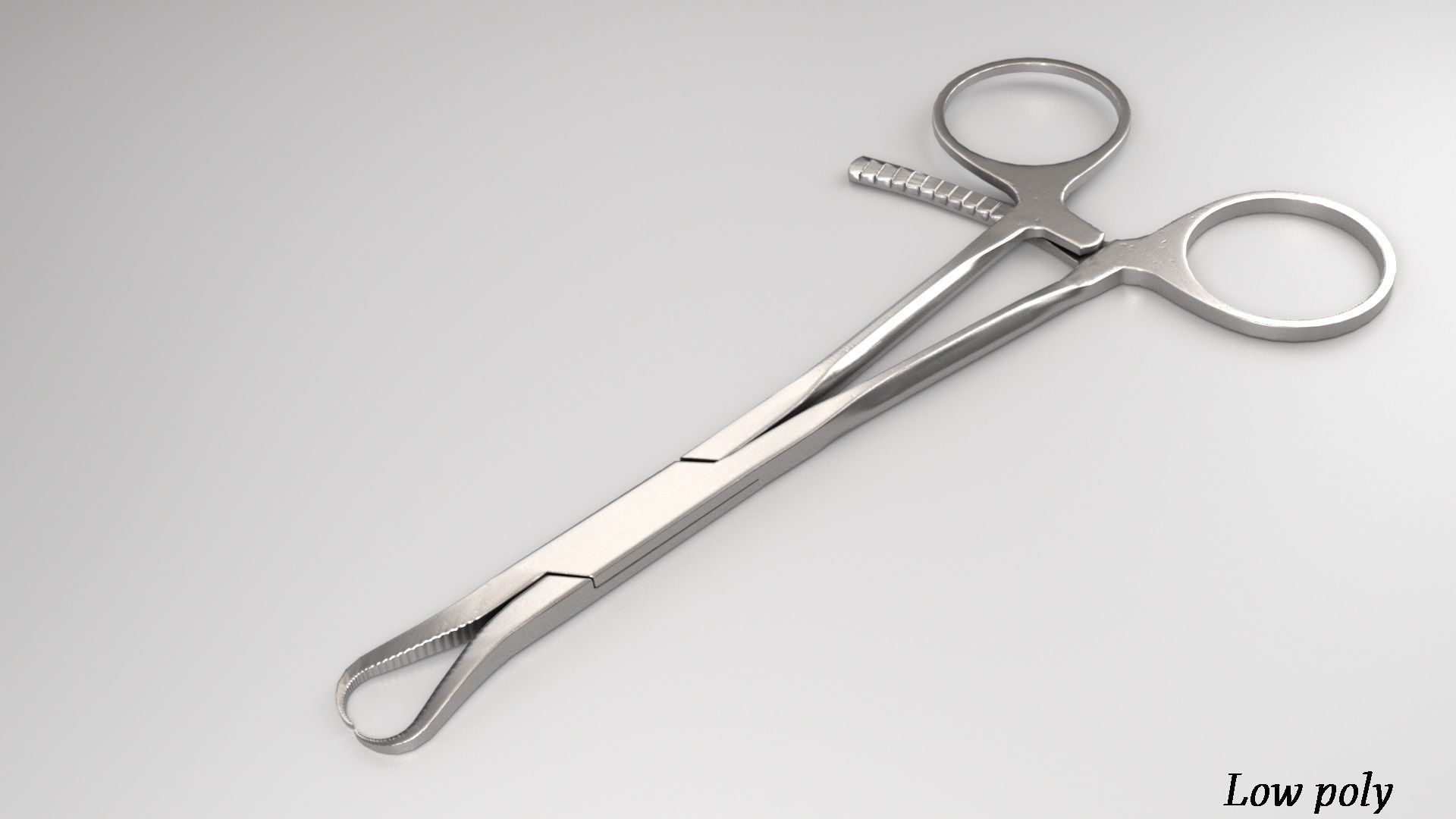 Pinza pair of scissors Free low-poly 3D model_1