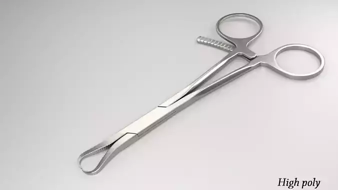 Pinza pair of scissors Free low-poly 3D model
