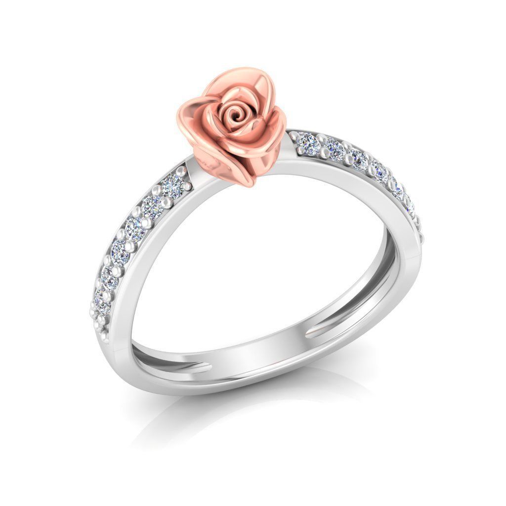 Rose Ring Design 3D print model_14