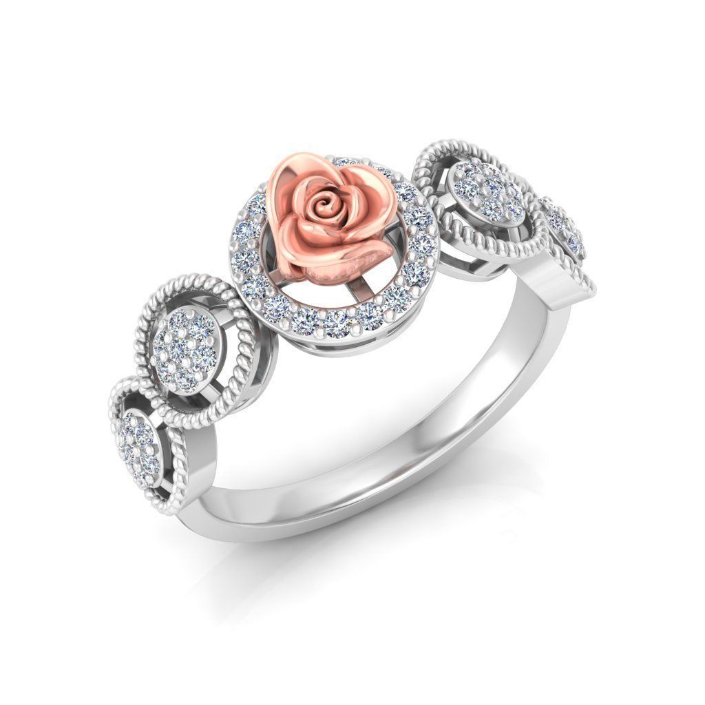 Rose Ring Design 3D print model_23