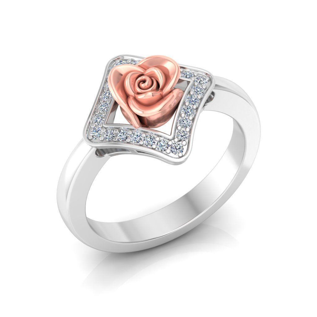 Rose Ring Design 3D print model_4