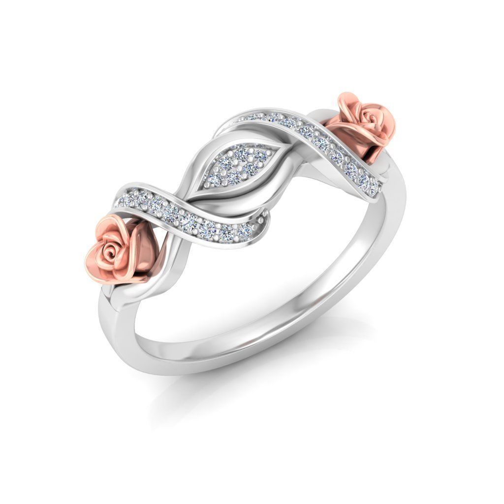 Rose Ring Design 3D print model_32