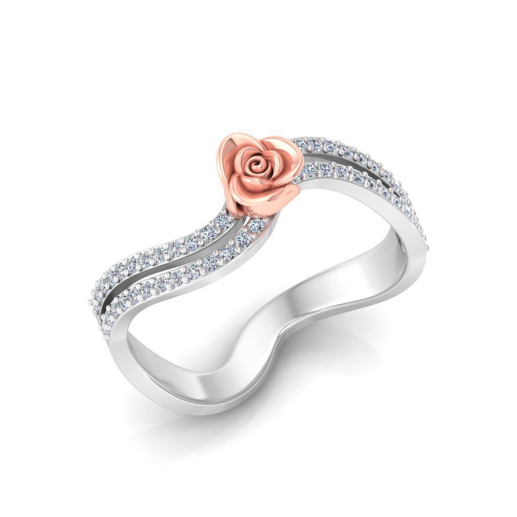 Rose Ring Design 3D print model_17