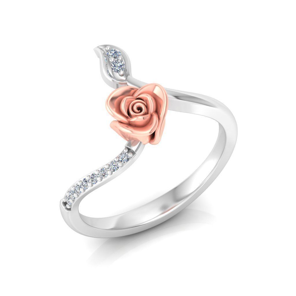 Rose Ring Design 3D print model_21