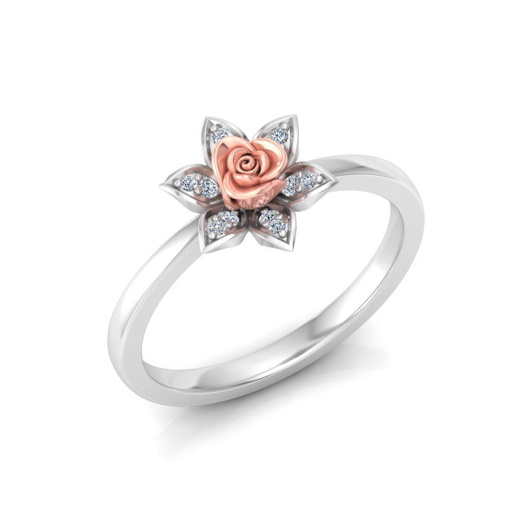 Rose Ring Design 3D print model_16