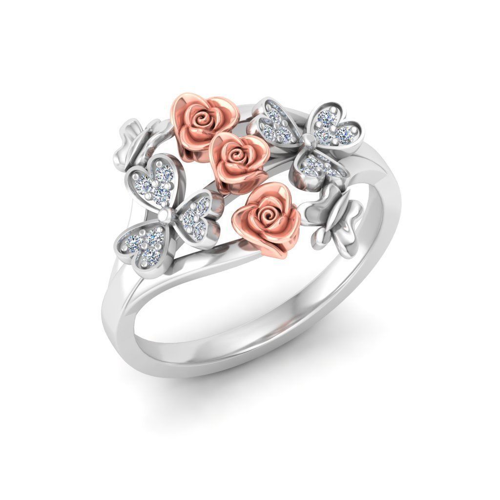 Rose Ring Design 3D print model_30
