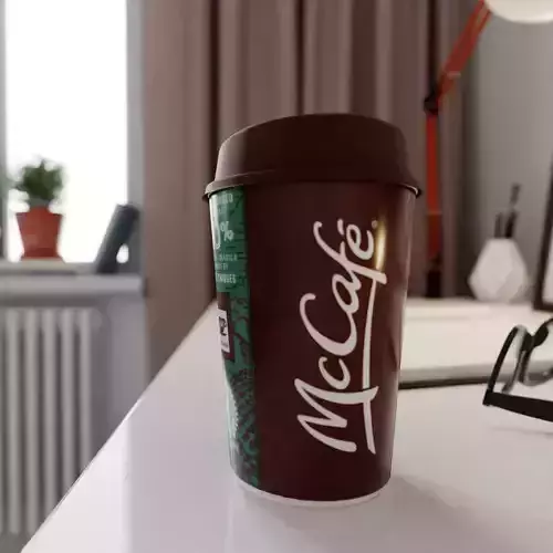 McCafe Cup Photorealistic PBR 