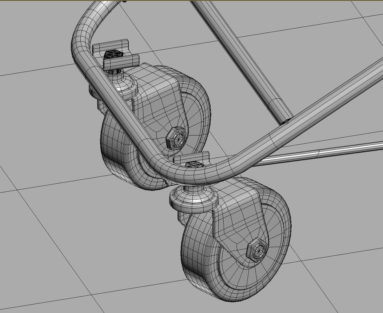 Shopping Supermarket Cart  3D model_9