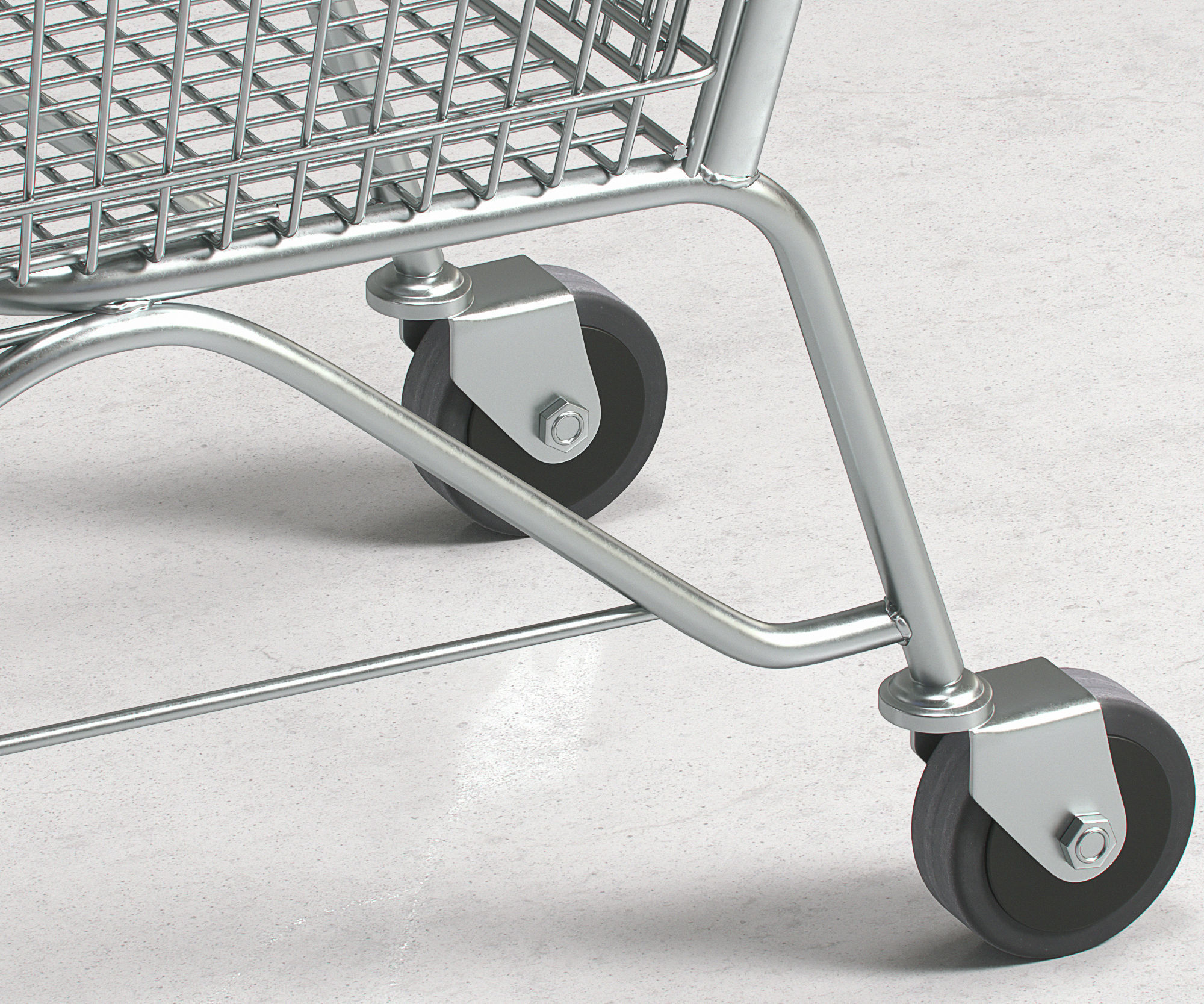 Shopping Supermarket Cart  3D model_5
