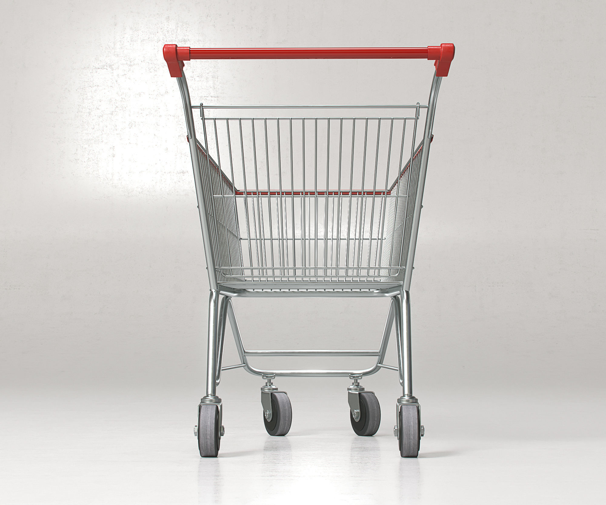 Shopping Supermarket Cart  3D model_4