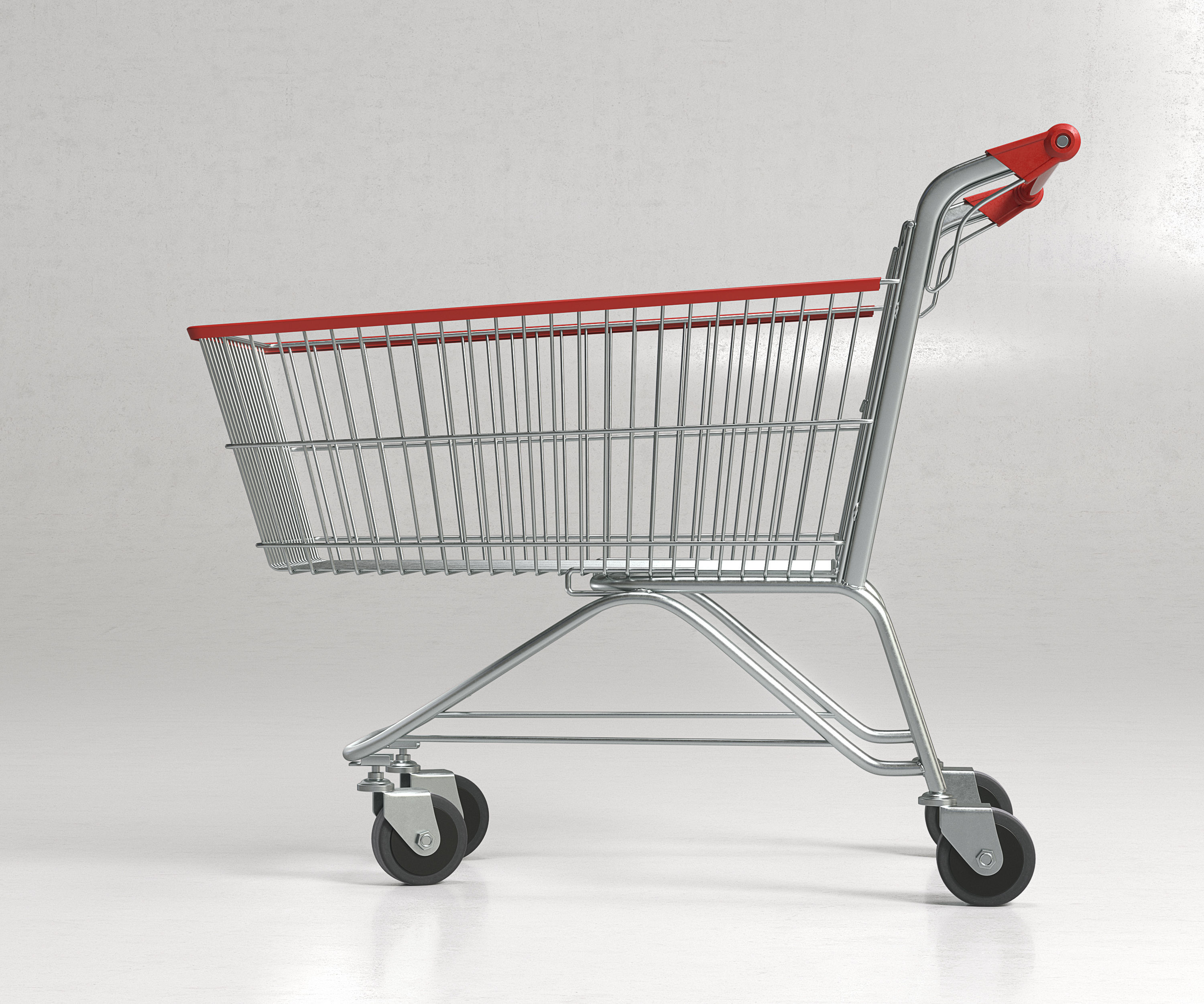 Shopping Supermarket Cart  3D model_1