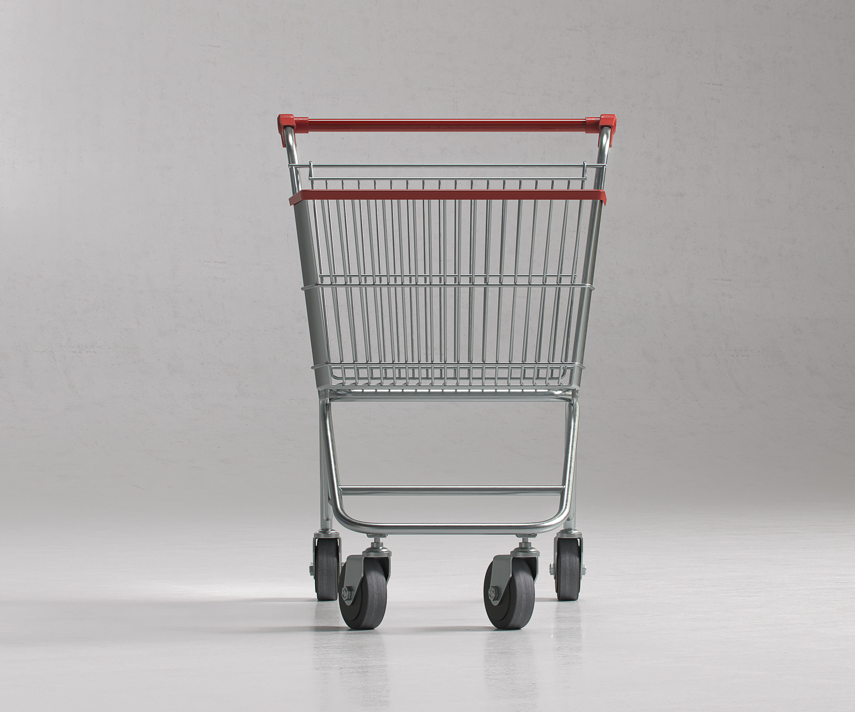 Shopping Supermarket Cart  3D model_3