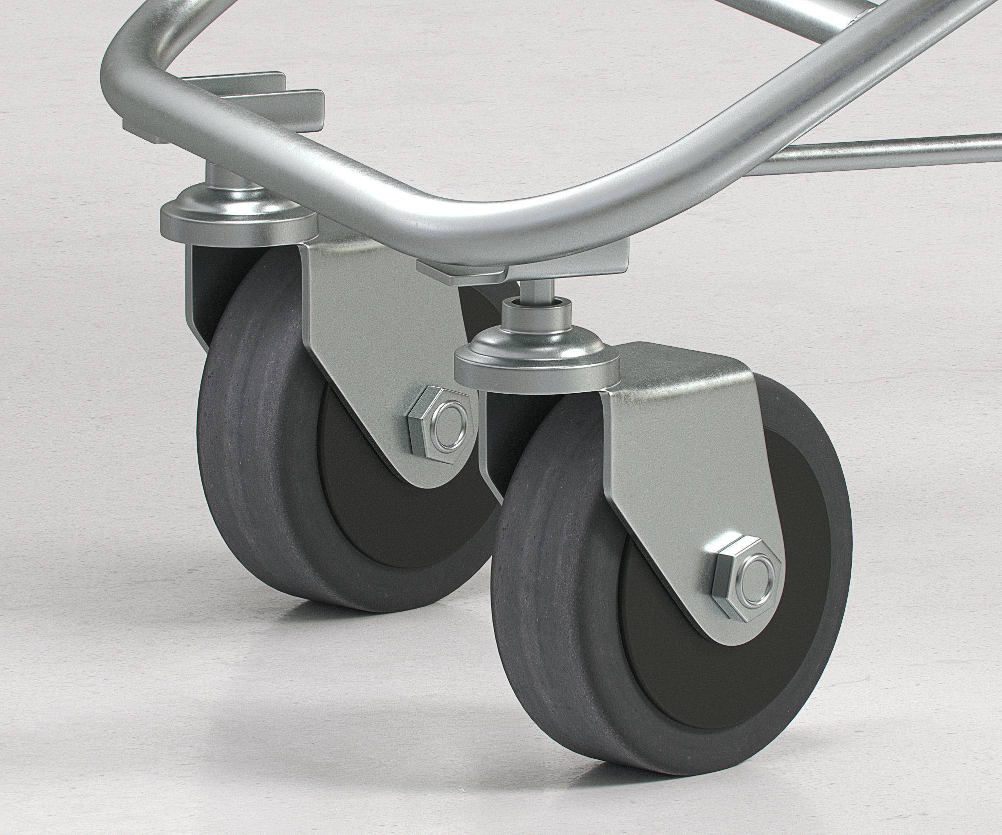 Shopping Supermarket Cart  3D model_6