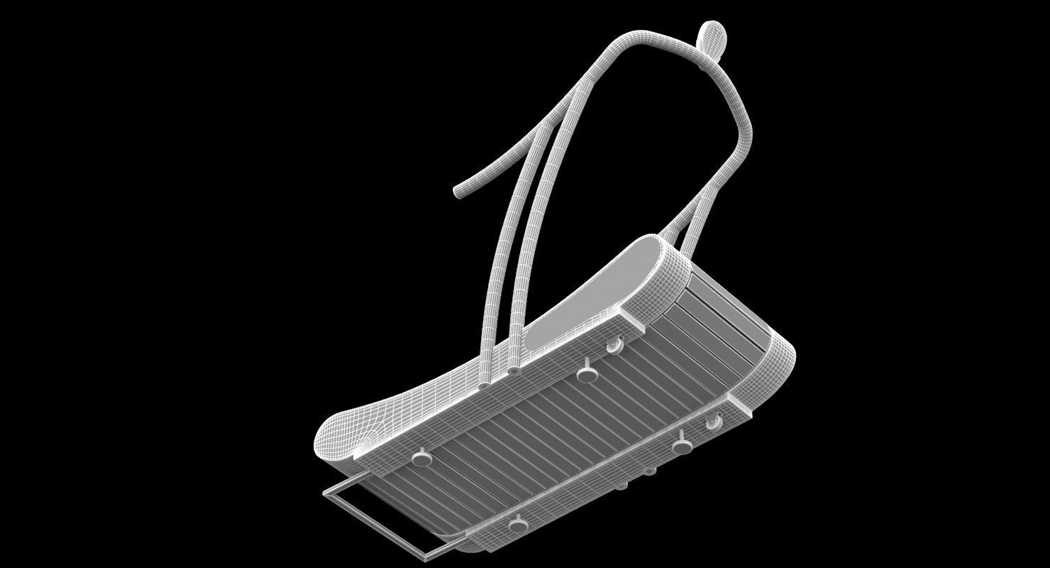 Gym WoodWay Curve 3D model_9