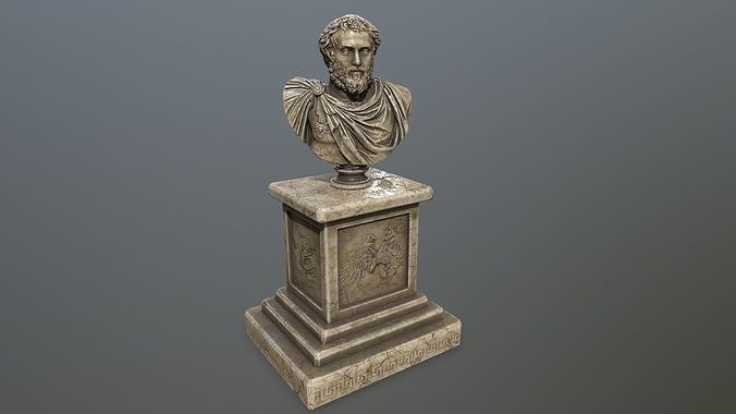 Marcus Aurelius  Low-poly 3D model