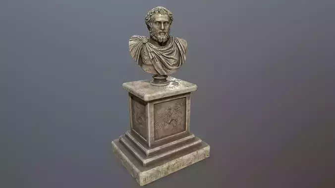 Marcus Aurelius  Low-poly 3D model