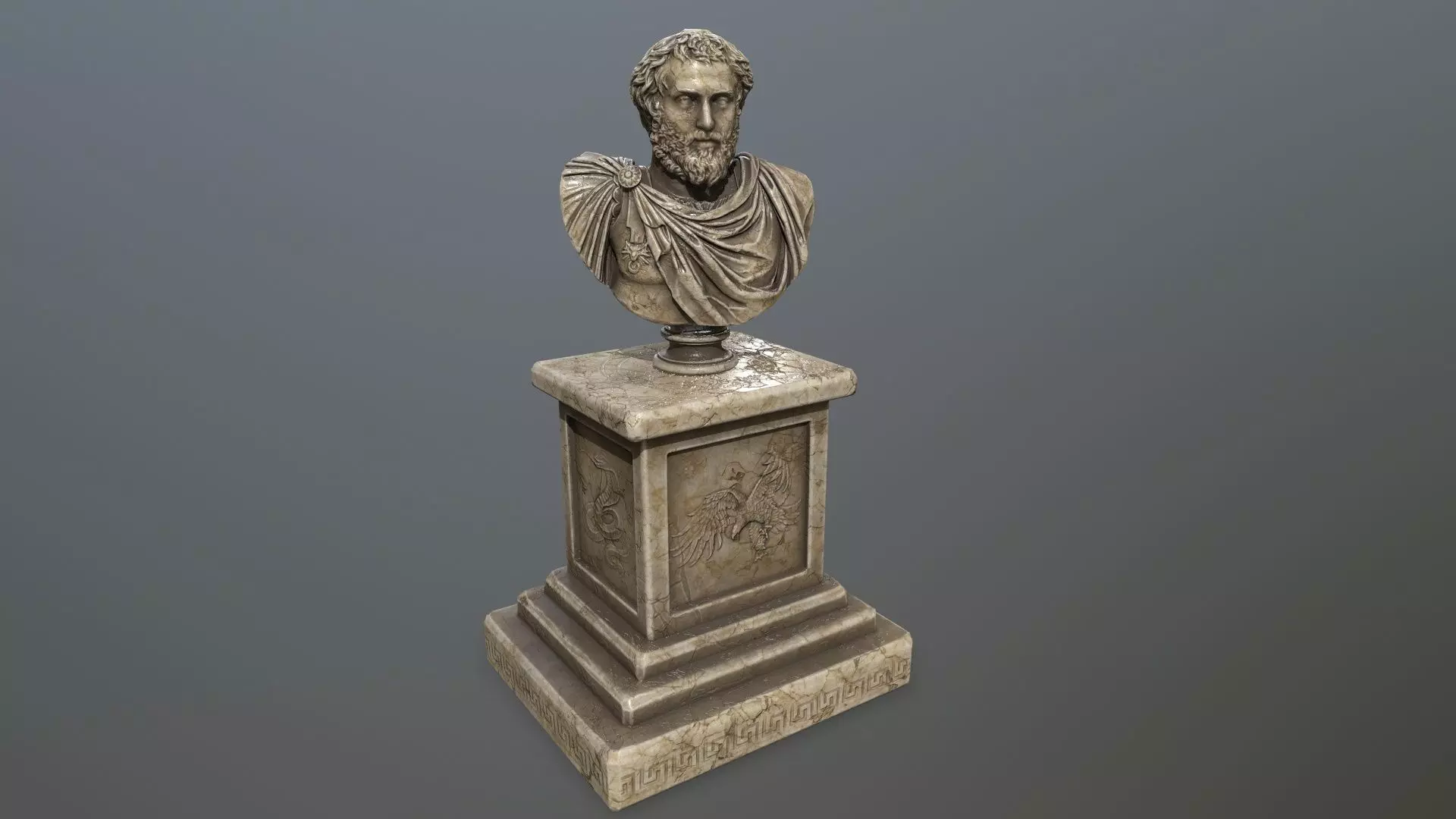 Marcus Aurelius Low-poly 3D model