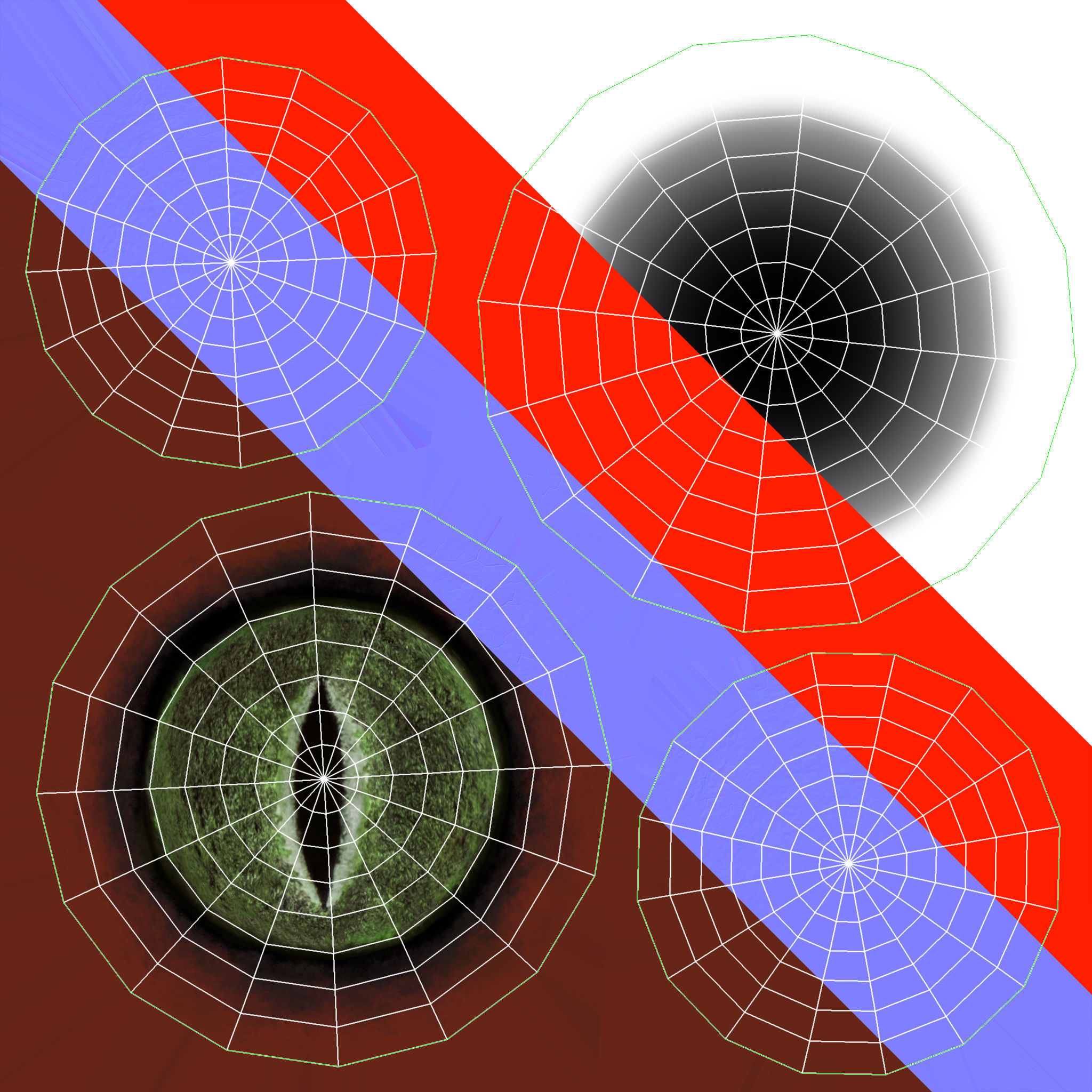 Alien Cat Low-poly 3D model_4