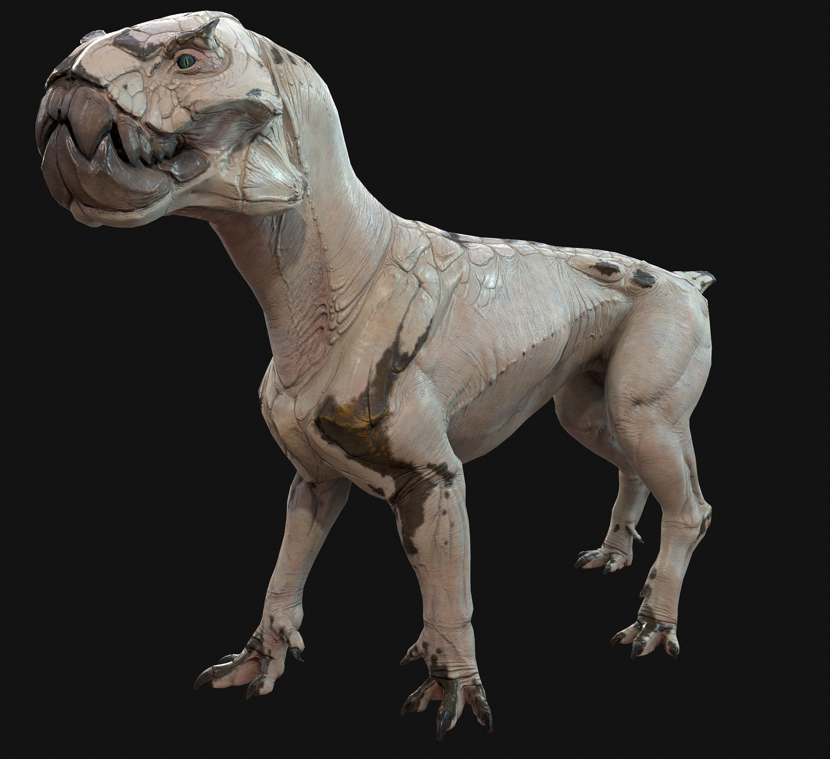 Alien Cat Low-poly 3D model_16