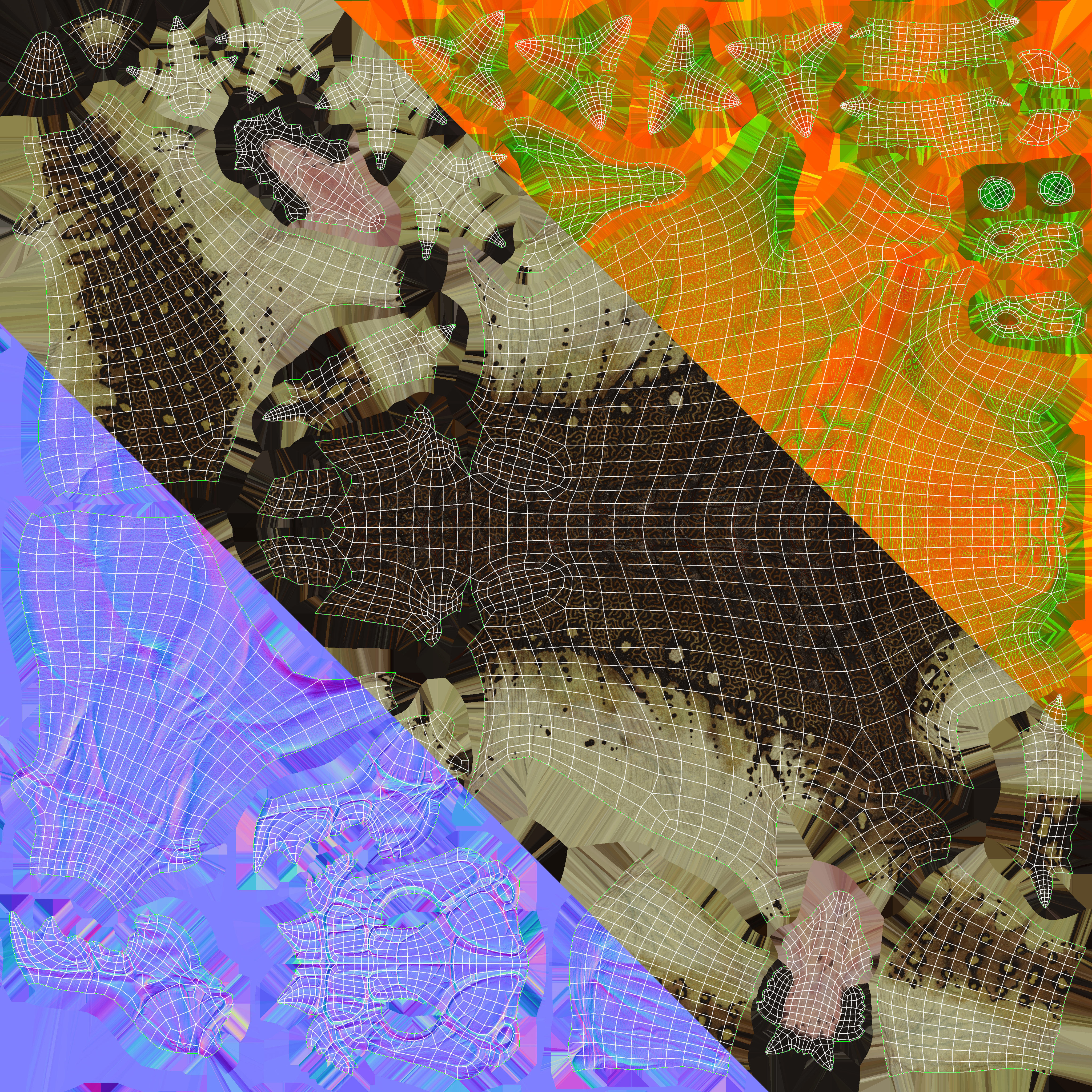 Alien Cat Low-poly 3D model_5