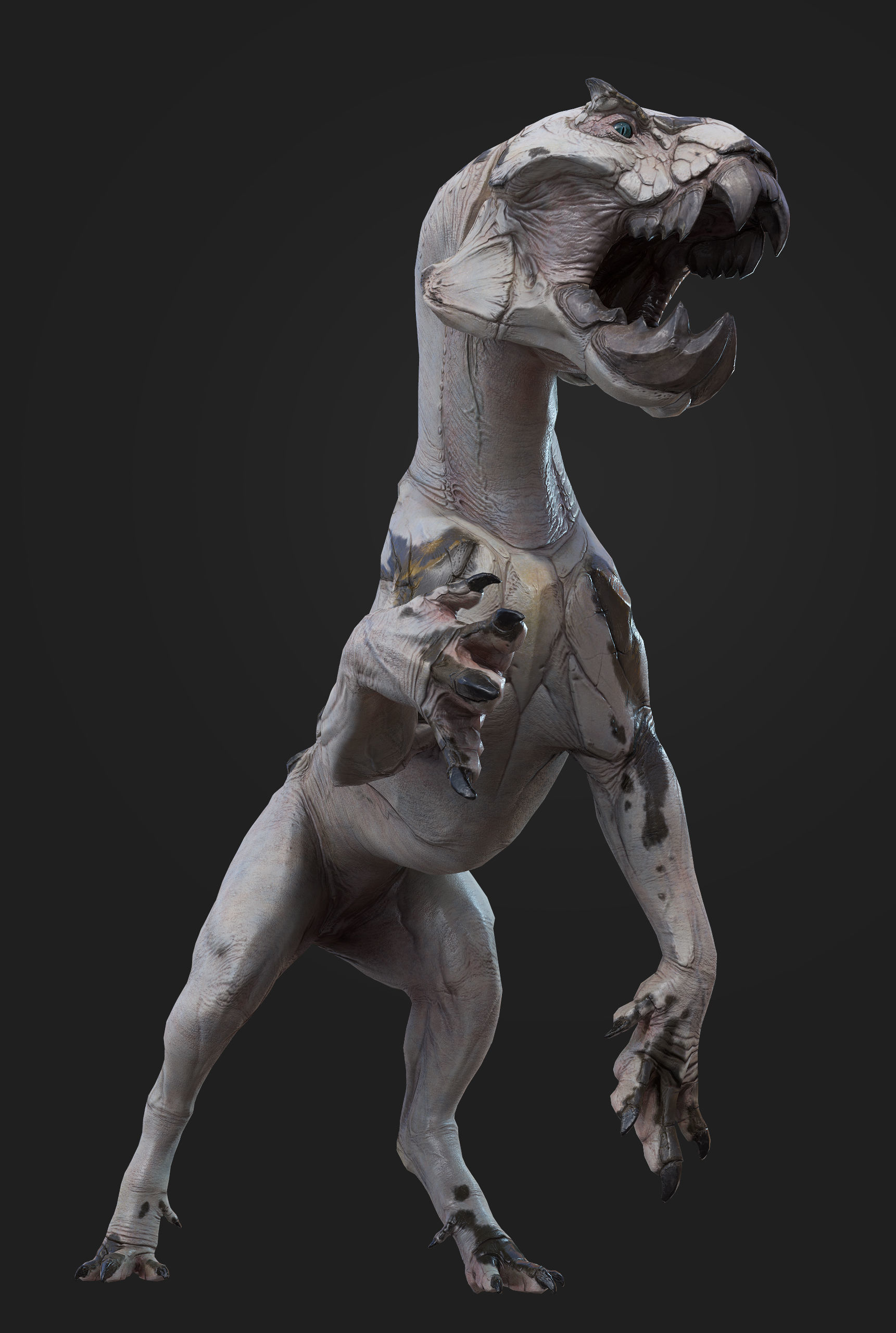 Alien Cat Low-poly 3D model_8