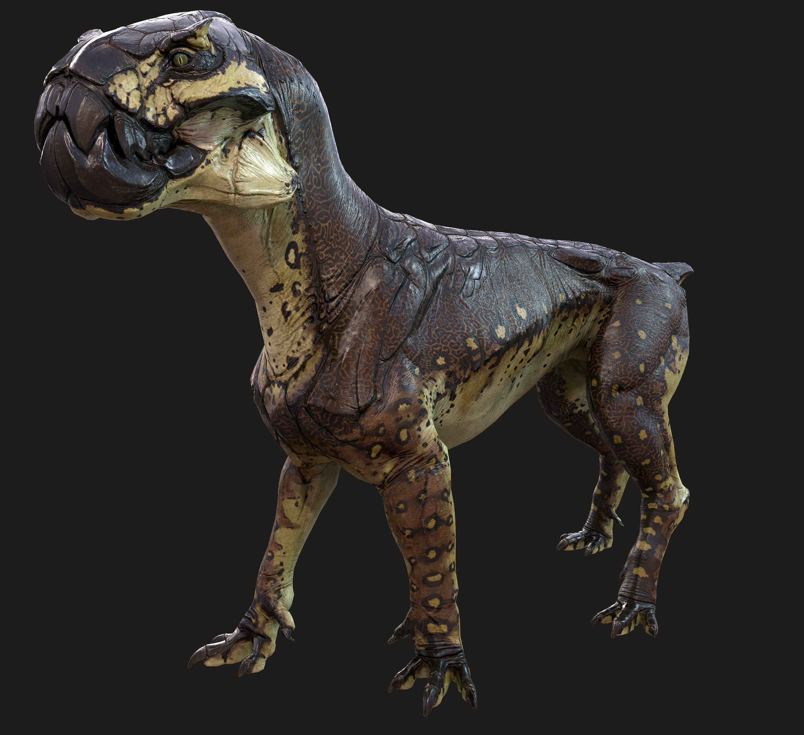 Alien Cat Low-poly 3D model_14