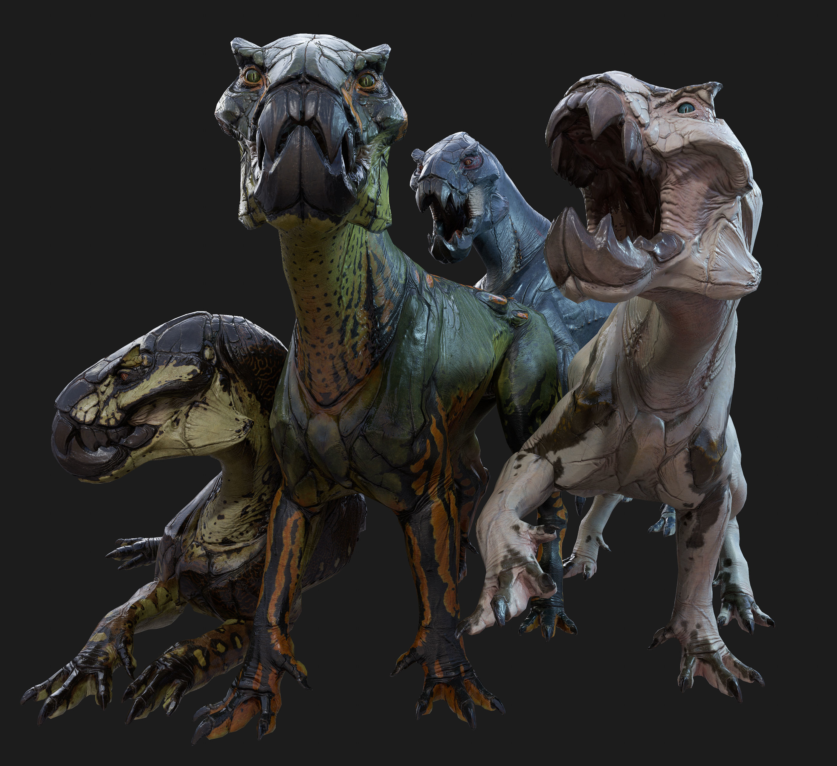 Alien Cat Low-poly 3D model_2