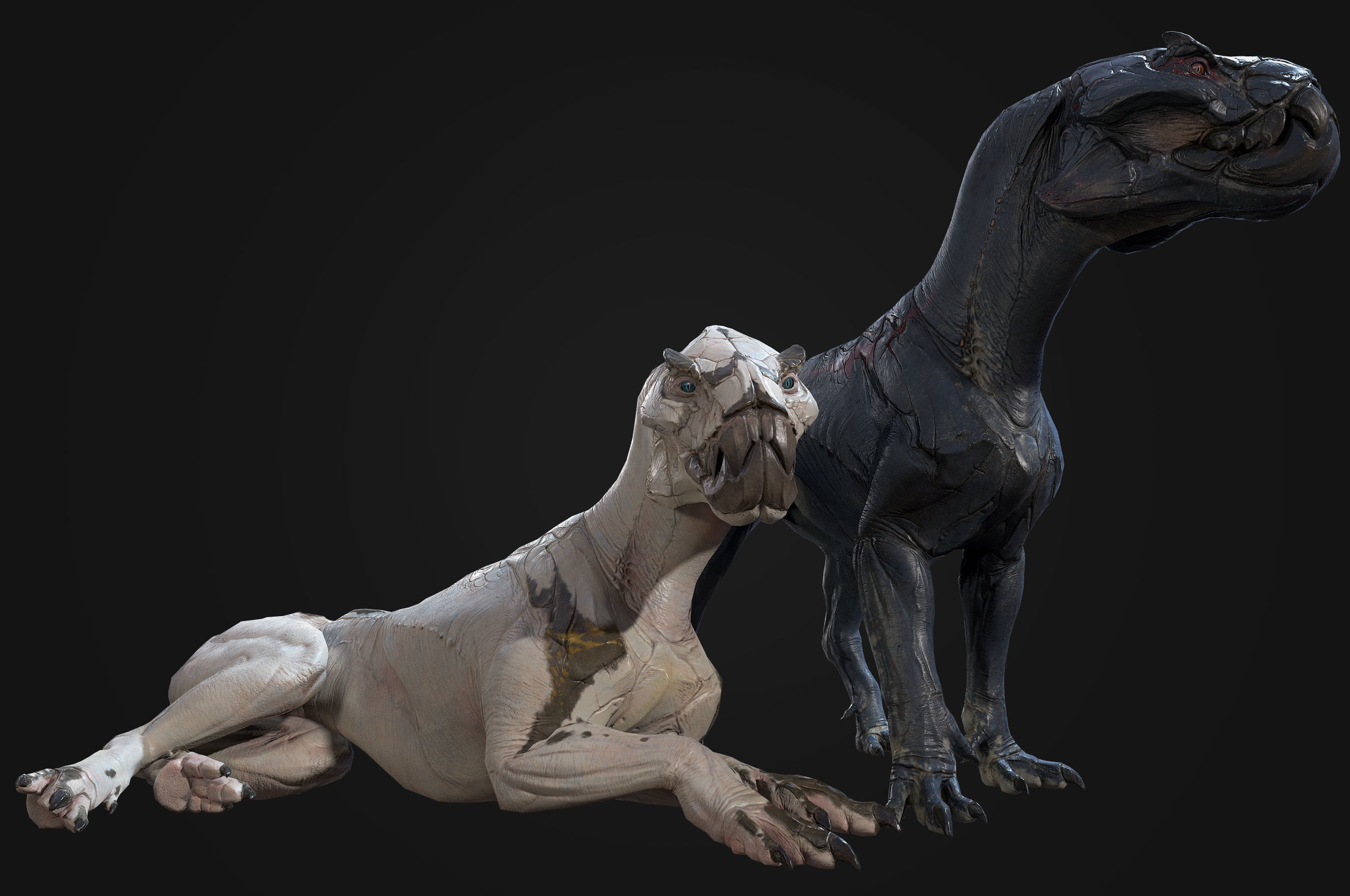 Alien Cat Low-poly 3D model_11