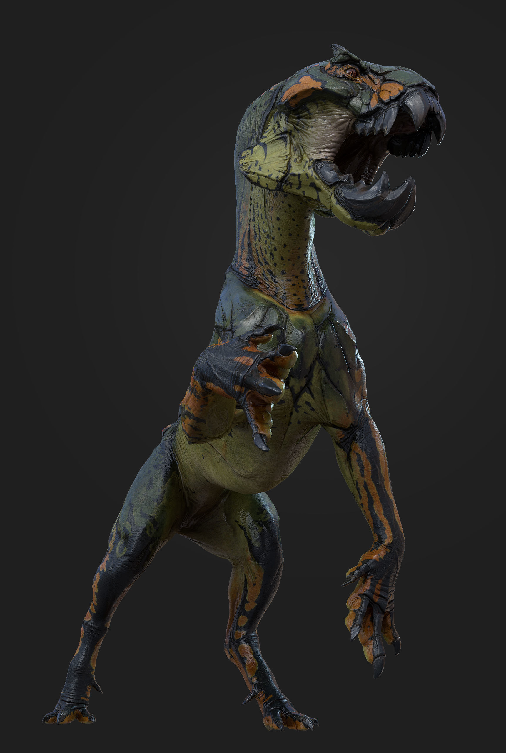 Alien Cat Low-poly 3D model_7