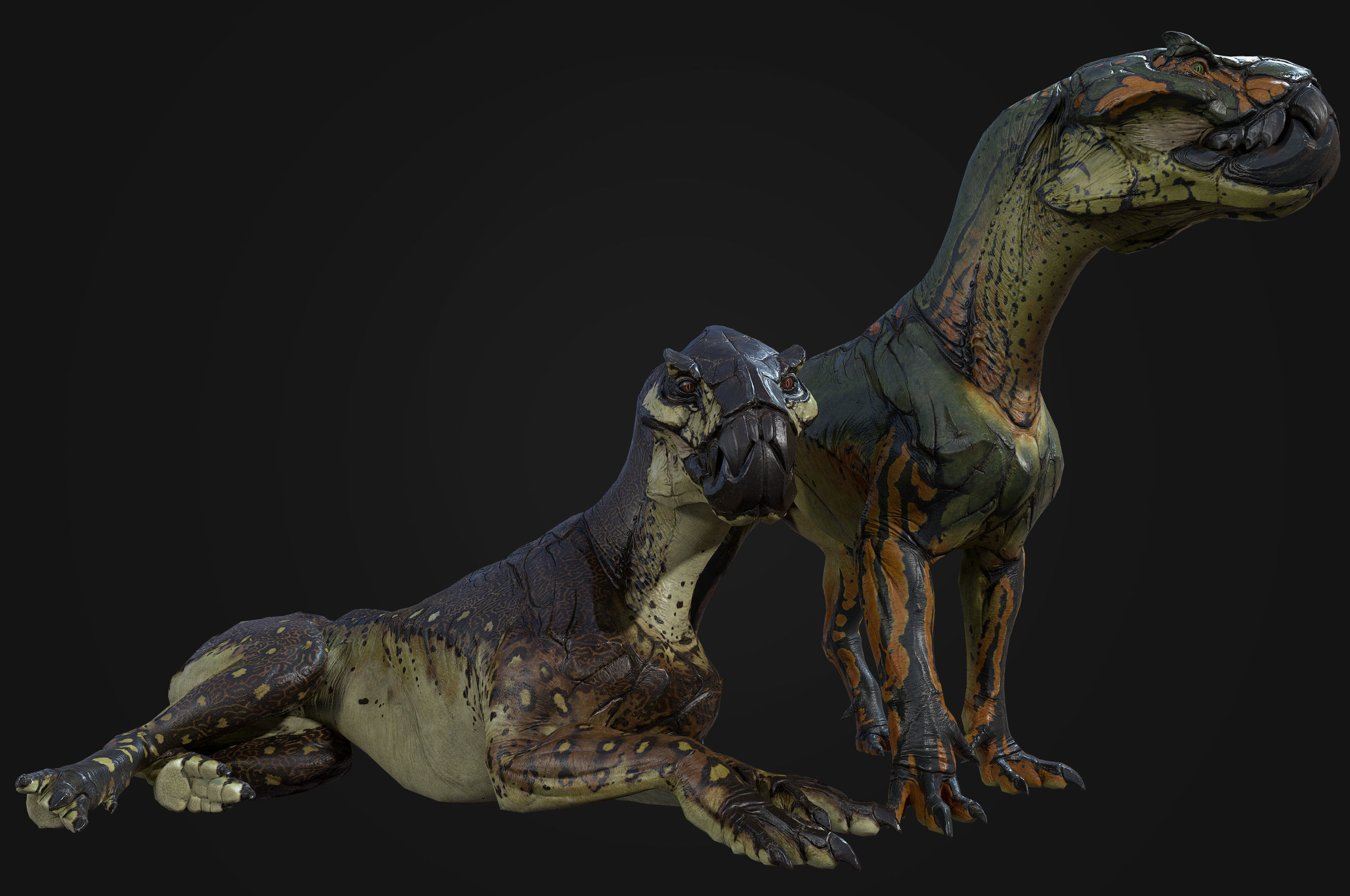 Alien Cat Low-poly 3D model_12