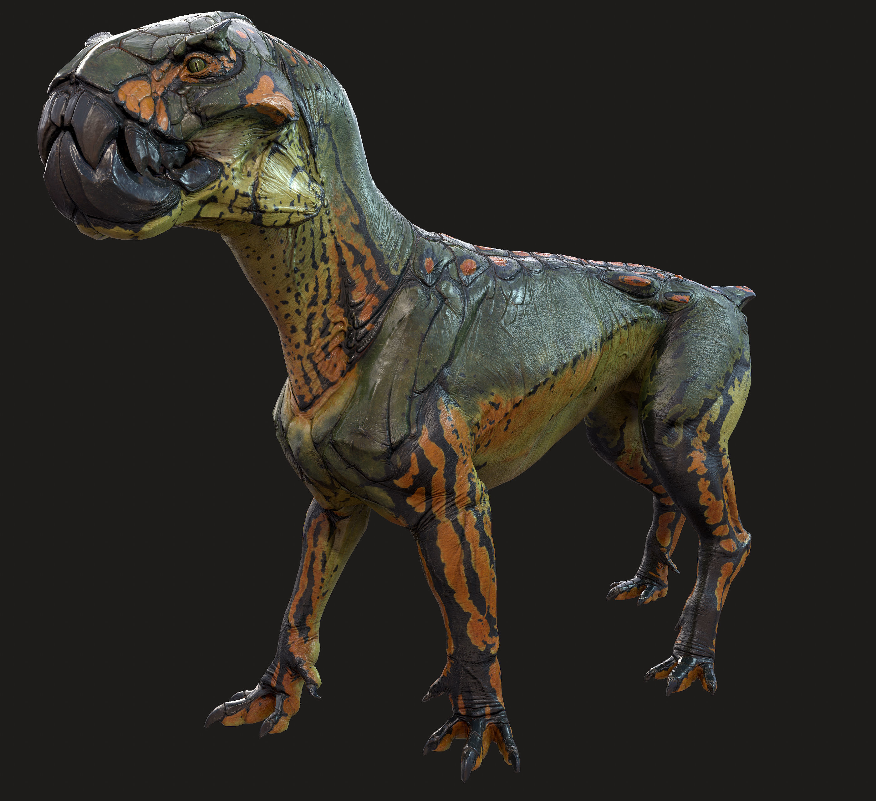 Alien Cat Low-poly 3D model_13